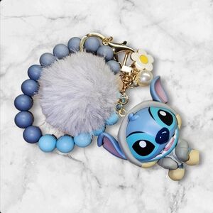 Disney New Upcycled Stitch Dressed as Thumper Funko Minis Keychain Wristlet